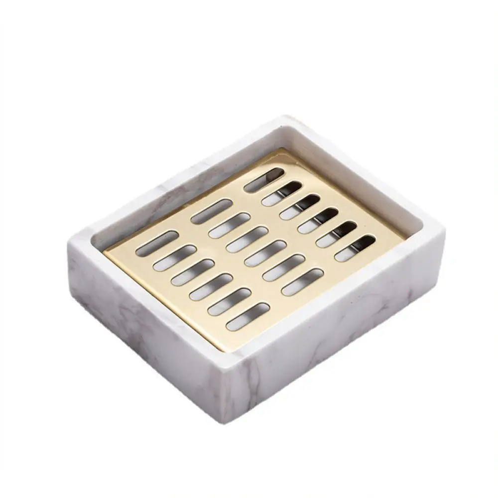 Modern Marble Soap Dish For Bathroom Accessories Drainage Tray Decorative Soap Holder For Kitchen Sink Countertop Decor