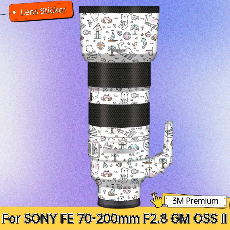 Lens Sticker Protective Skin Decal Film, Anti-Scratch Protector Coat, SONY FE 70-200mm, F2.8 GM, OSS II, SEL70200GM2, 70-200,2. 8GM