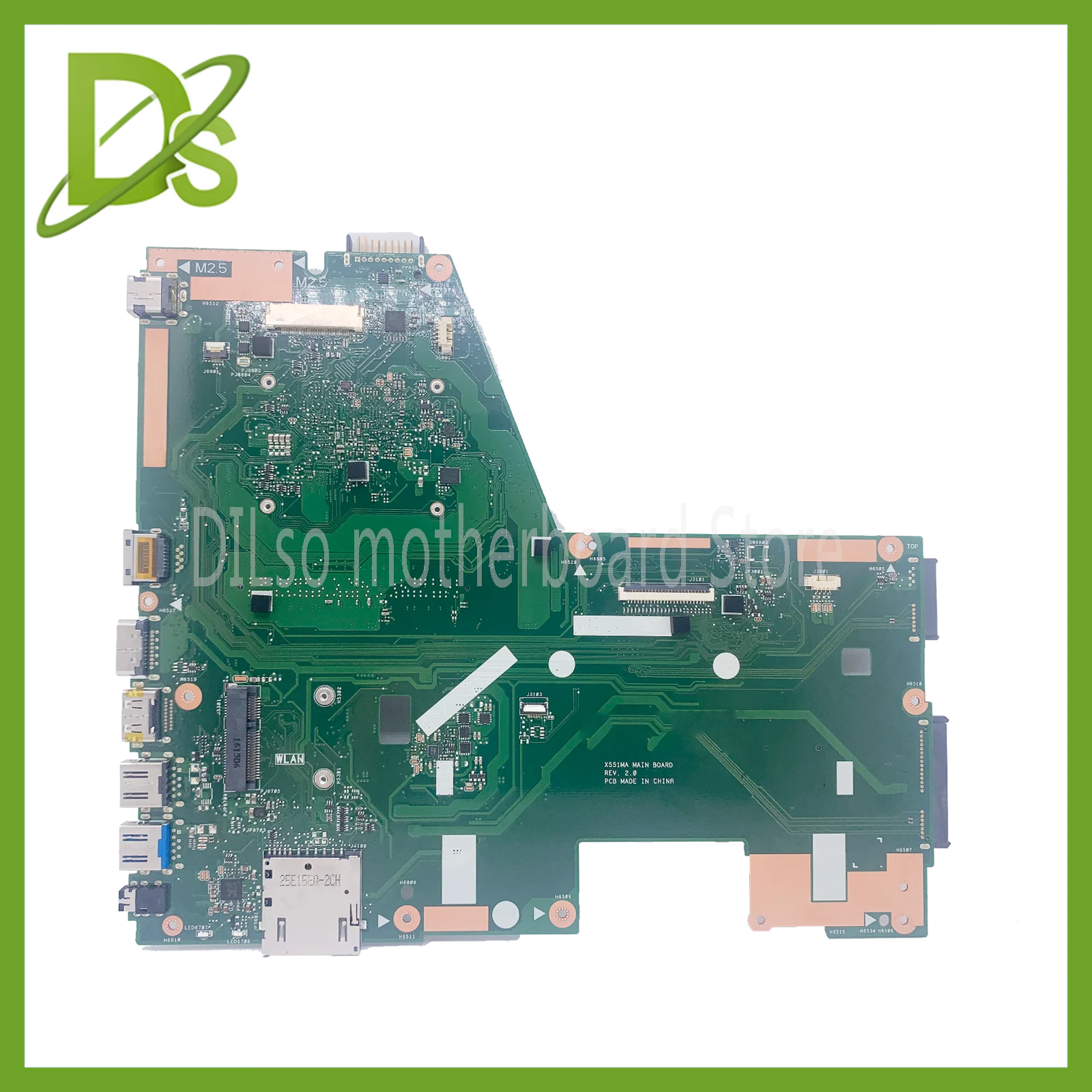 KEFU X551MA Notebook Motherboard untuk ASUS X551MA F551MA D550M Motherboard dengan N2930 CPU 100% Sepenuhnya Diuji