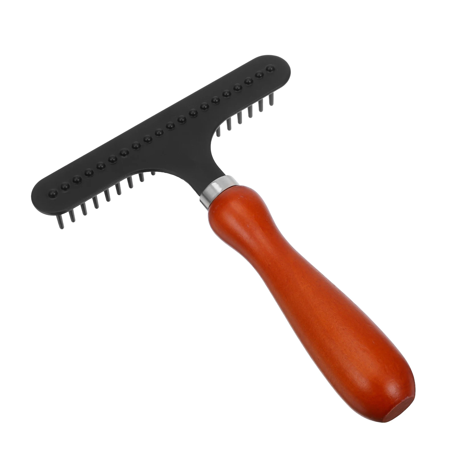 

Dog Hair Comb Dematting Brush for Dogs Remover Cat Deshedding Grooming Supplies Wood