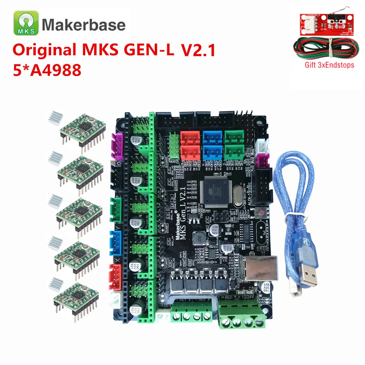 MKS GEN L V2.1 3D Printer Control Board 8bit