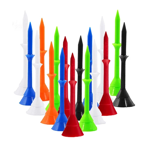 30/50 Uds mejora irrompible 83mm taza grande camisetas de Golf de plástico 3 1/4 pulgadas reducir la fricción camiseta giratoria lateral para práctica de Golf