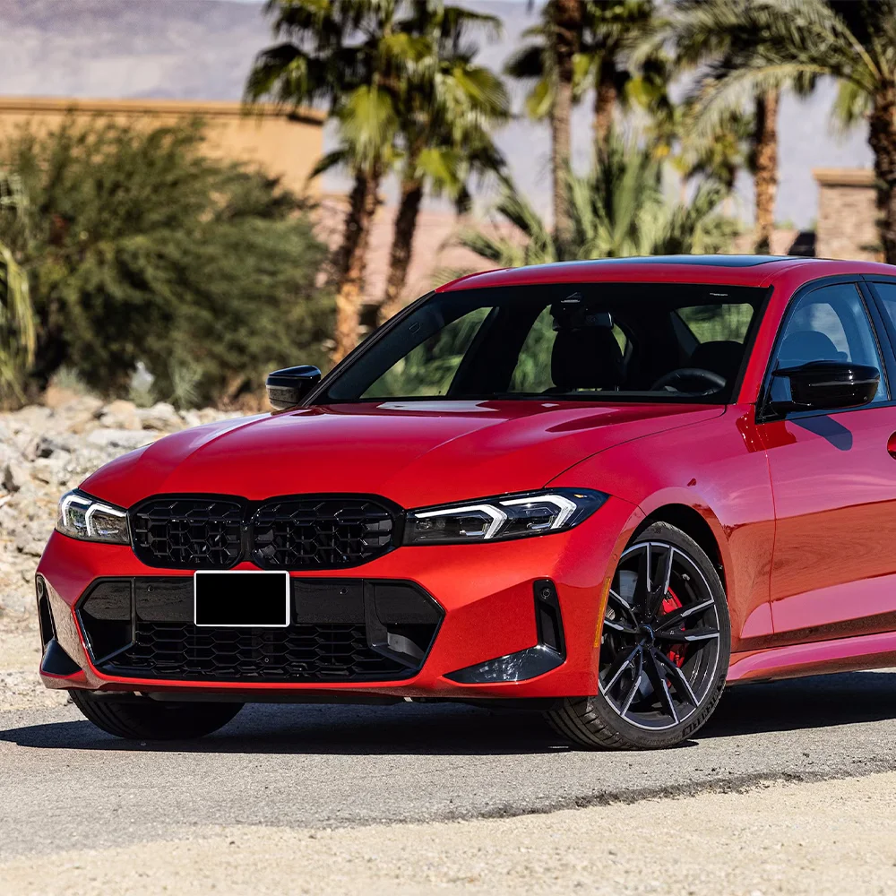 For BMW 3 Series G20 G21 LCI 2023 2024 2025 330i 320d M340i Front Kidney Grille Honeycomb Style Front Bumper Grill Auto Parts view 5