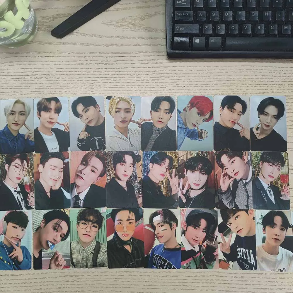 

8/24 шт./компл. KPOP ATEEZ календарь ломо карты Seonghwa Yunho Wooyoung Hongjoong сексуальные селфи фотокарты фанаты коллекционные открытки