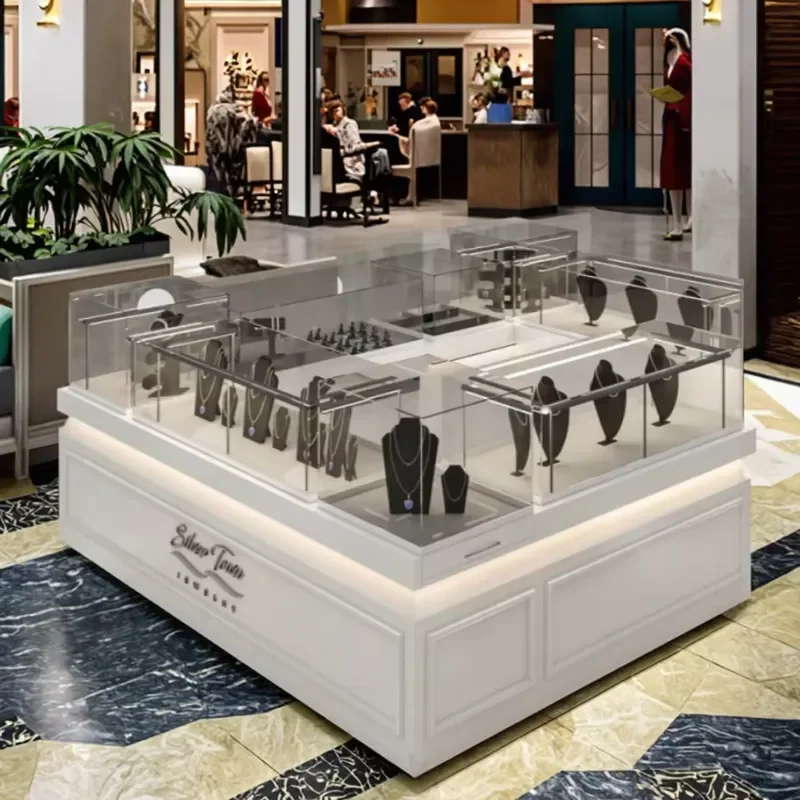 Simple Design Metal Glass Waterproof High Quality Easy Clean Retail Display Counter Museums Sun Shelves Smoke Shops Showcase