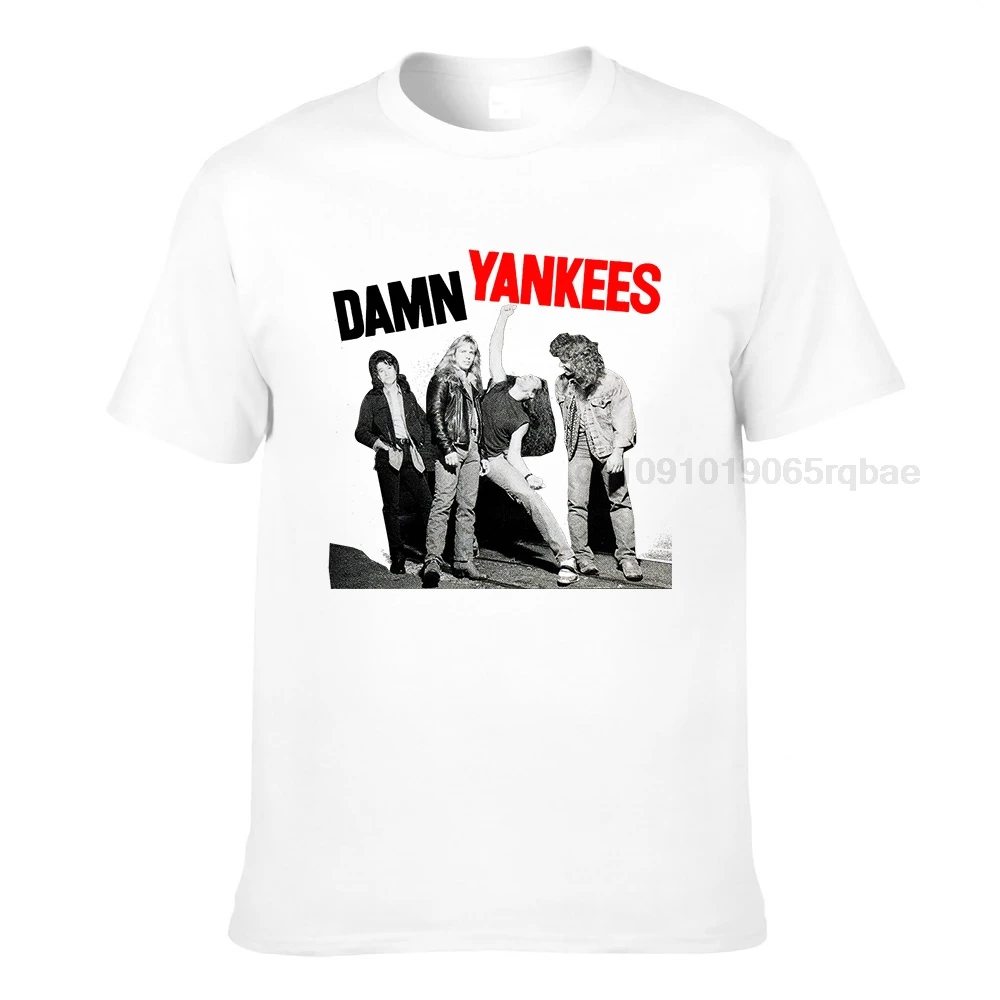 Damn Yankees World Tour 90-91 T-Shirt Gift for fans All Size S-3XL 100% cotton Men t shirt Women's tee(2)