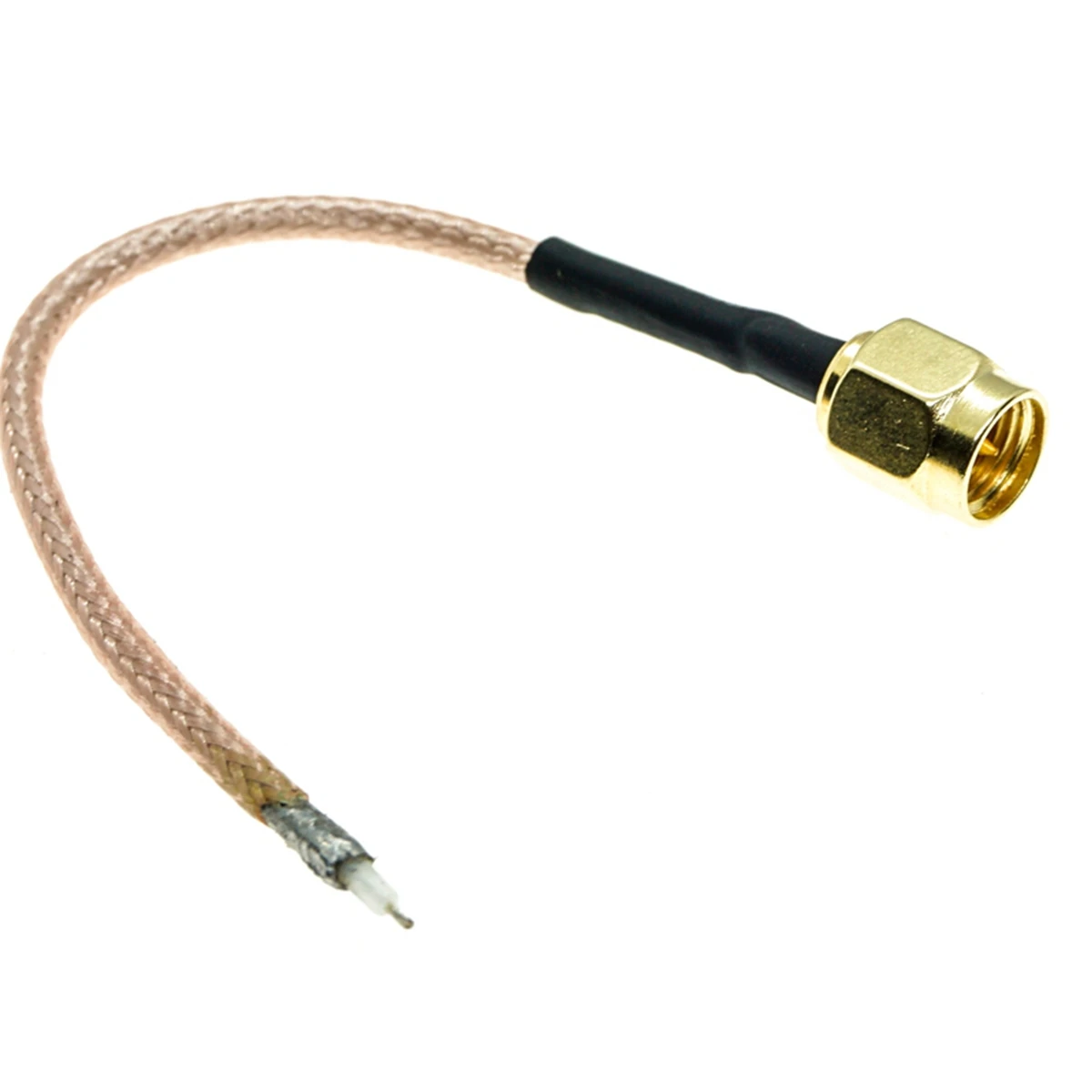 Single End Elbow SMA Male Plug to PCB Soldering RG316 Pigtail Cable for WIFI Wireless Router GPS GPRS