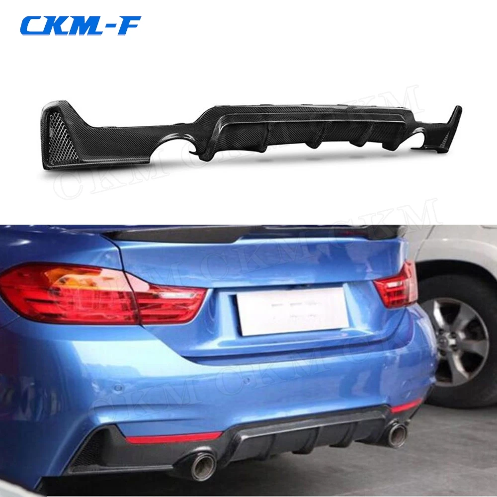 

Carbon Fiber Rear Bumper Lip Diffuser Spoiler for BMW 4 Series F32 F33 F36 420i 428i 435i 2014 2015 2016 2017 Rear Diffuser