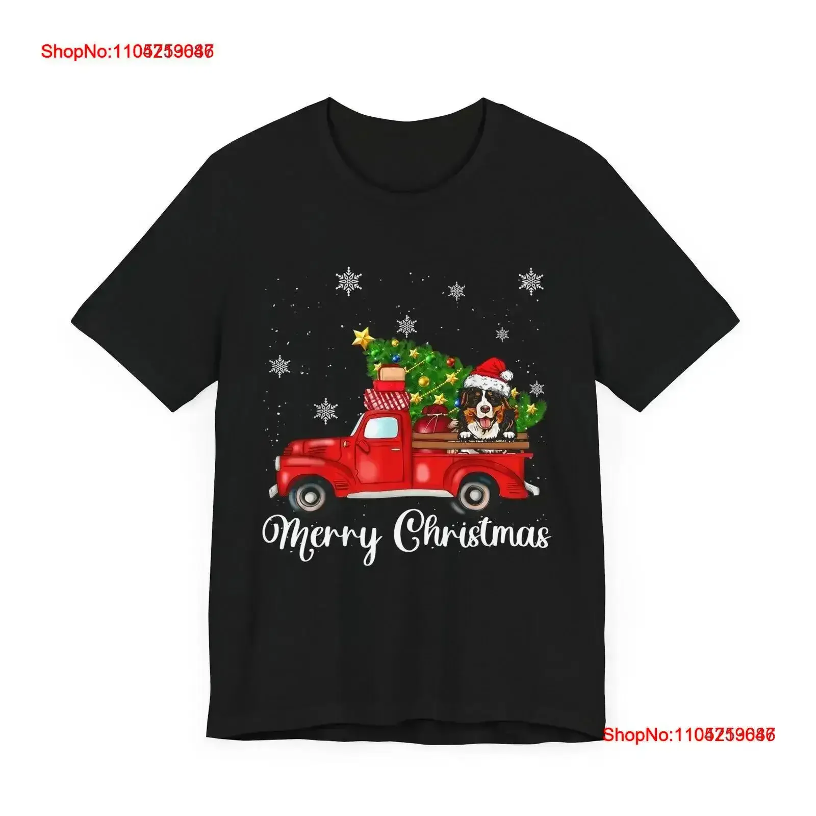 

Бернский зенненхунд, езда на красной грузовике, рождественская футболка, винтажная стираная мягкая дизайнерская одежда, слегка дышащая уличная одежда