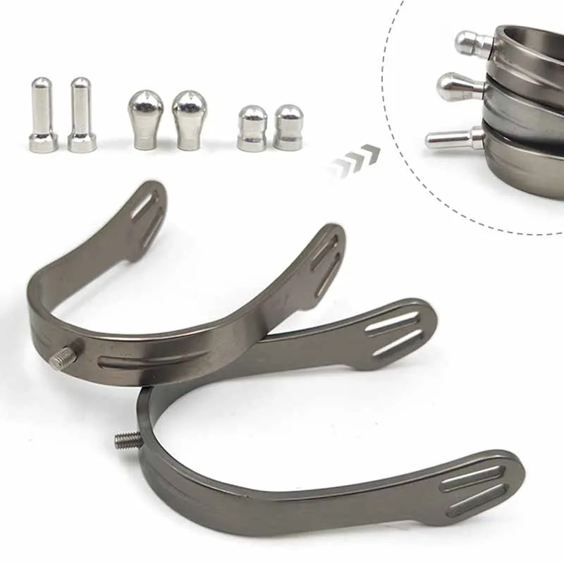 conjunto-profissional-de-esporas-para-cavalos-com-3-pares-de-pontas-intercambiaveis-equipamento-ajustavel-para-treinamento-e-competicao-equestre