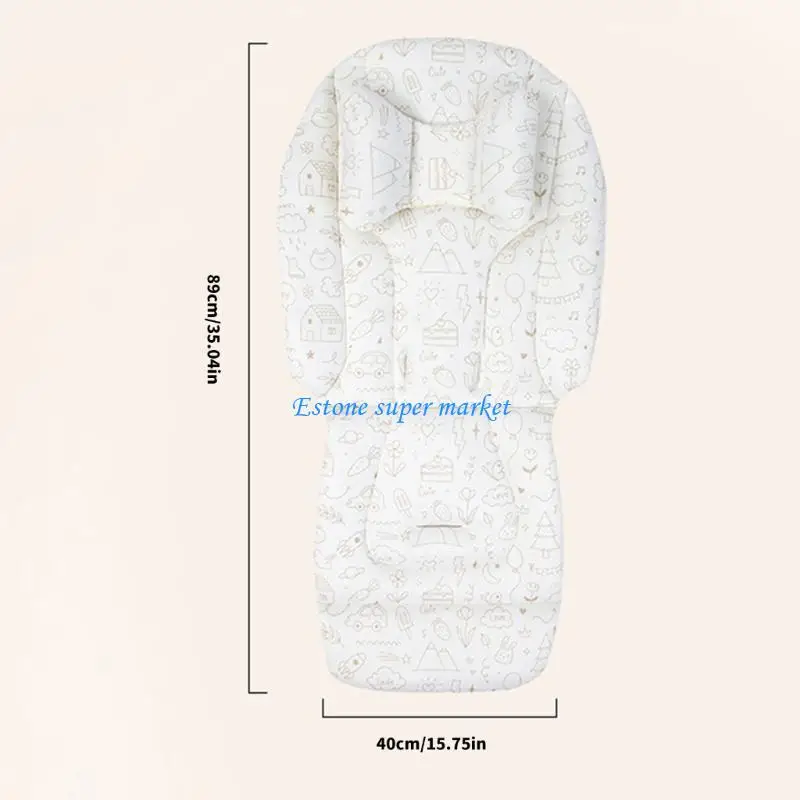 신생아 통기성 충격 흡수 패드용 090B 면 유모차 쿠션