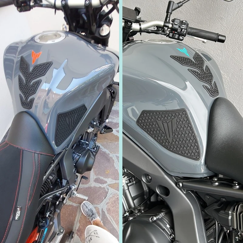 New For Yamaha MT-09 MT 09 MT09 2021 2022 2023 2024 Motorcycle Fuel Tank Cushion Tankpad Protector Stickers Gas Decal Knee Grip