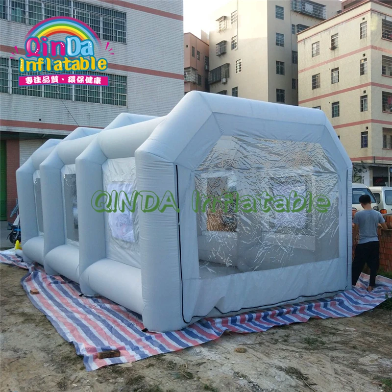 Bơm Hơi Carport Nhà Để Xe Bơm Hơi Xịt Gian Hàng Ngoài Trời Tranh Xe Hơi Di Động Bơm Hơi Sơn Gian Hàng Bán Chạy