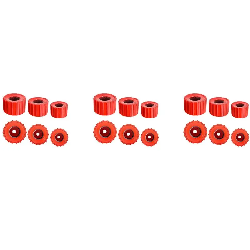 BHBD-18 Pieces Copper Pipe Cleaners, Handy Sized Plumber, Tube Cleaning Brush For Copper, Copper Pipe Cleaner (3 Sizes)