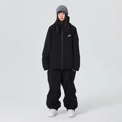 Skiing Suits New Winter Adult Ski 2025 Windproof Loose Snowboard Warm Clothes Waterproof Sports Snow Hoodie Pants Sets Women Men