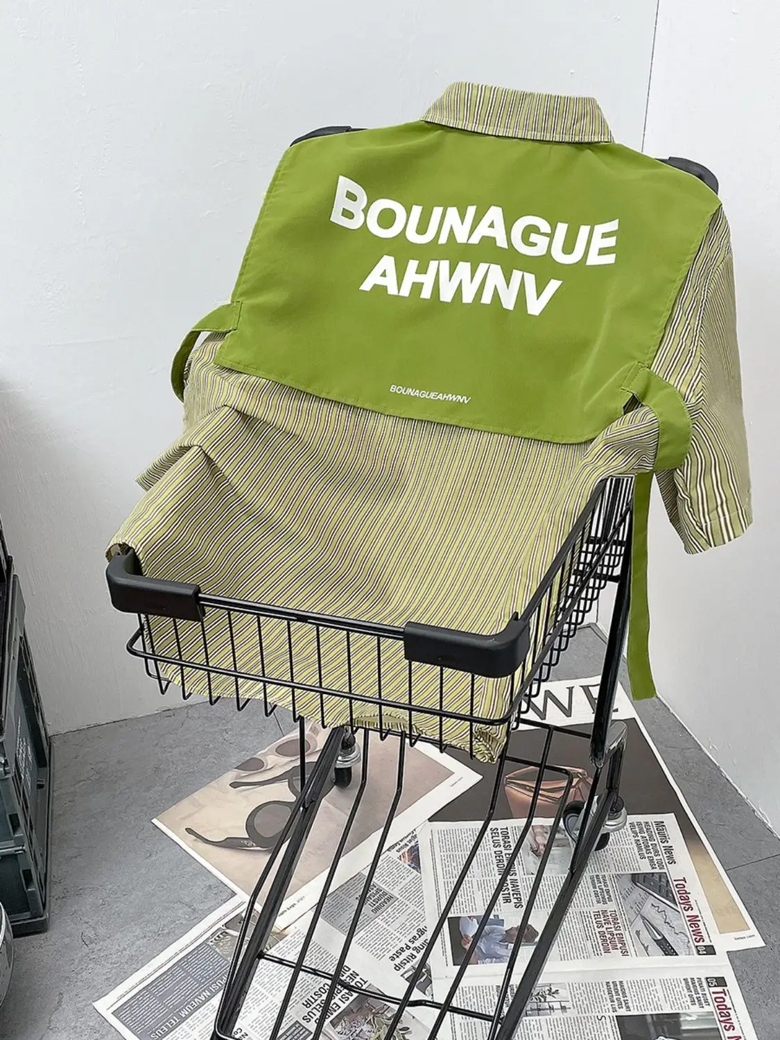 

Large Size Men's ort Sve irt Striped Avocado Summer Japanese Sle Fake Two-Piece Mosaic Color irt Cool Feeling