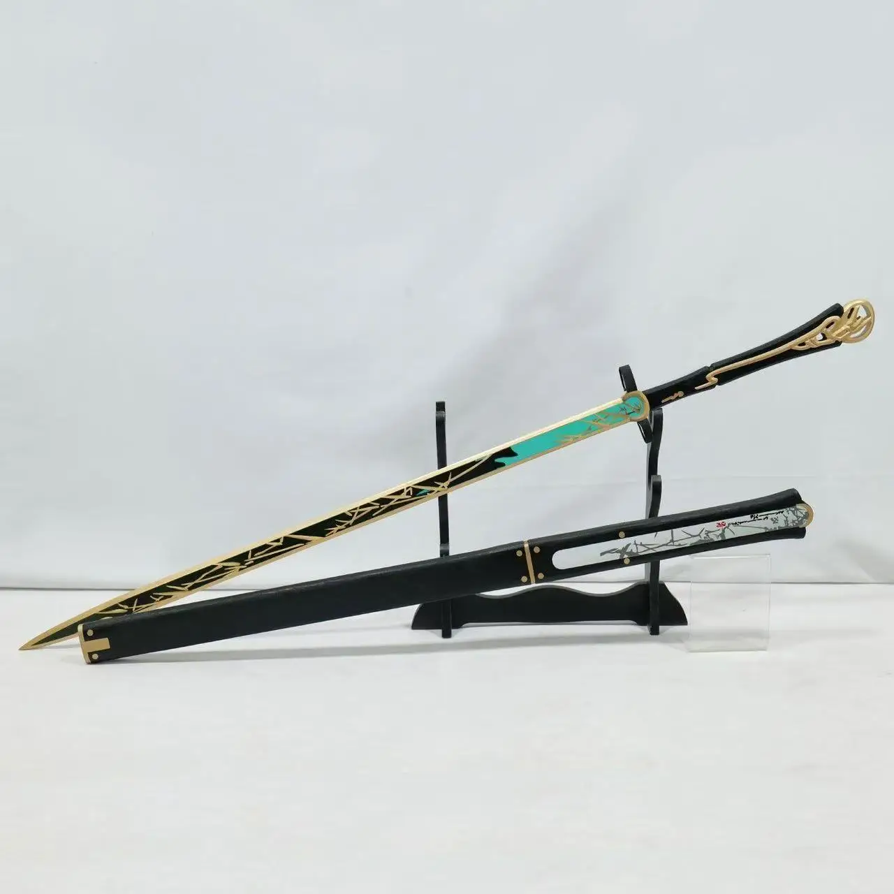 QiuYuan أسلحة السيف من الخشب لعبة Wuthering موجات تأثيري الدعائم هالوين عيد الميلاد حفلة تنكرية زي الملحقات