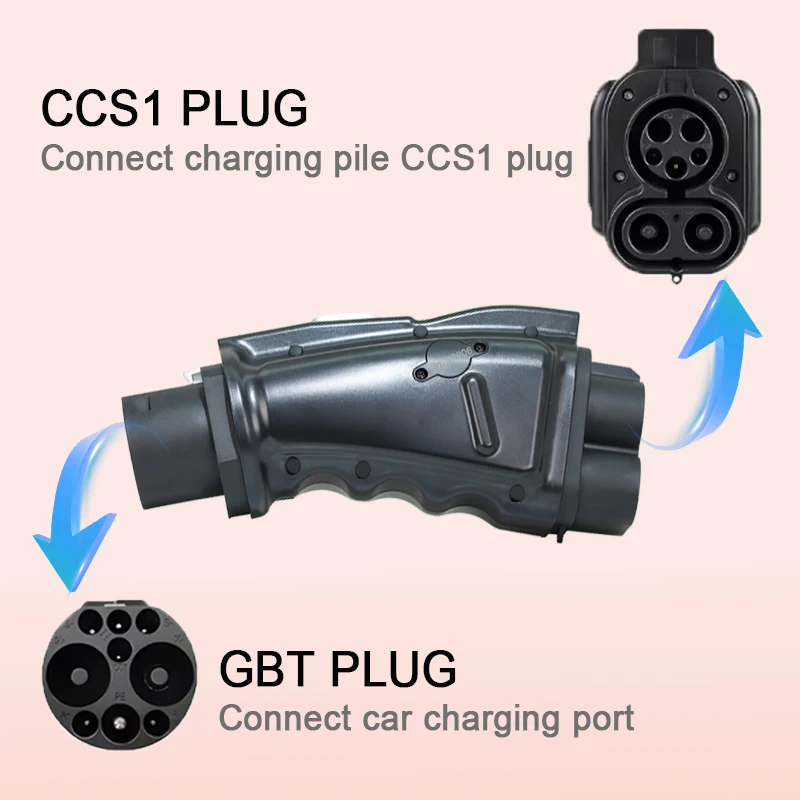 20% Discount 250A CCS1 to GBT Adapter DC Fast CCS1 to GBT Charging Station 1000V 250KW For Chinese Car