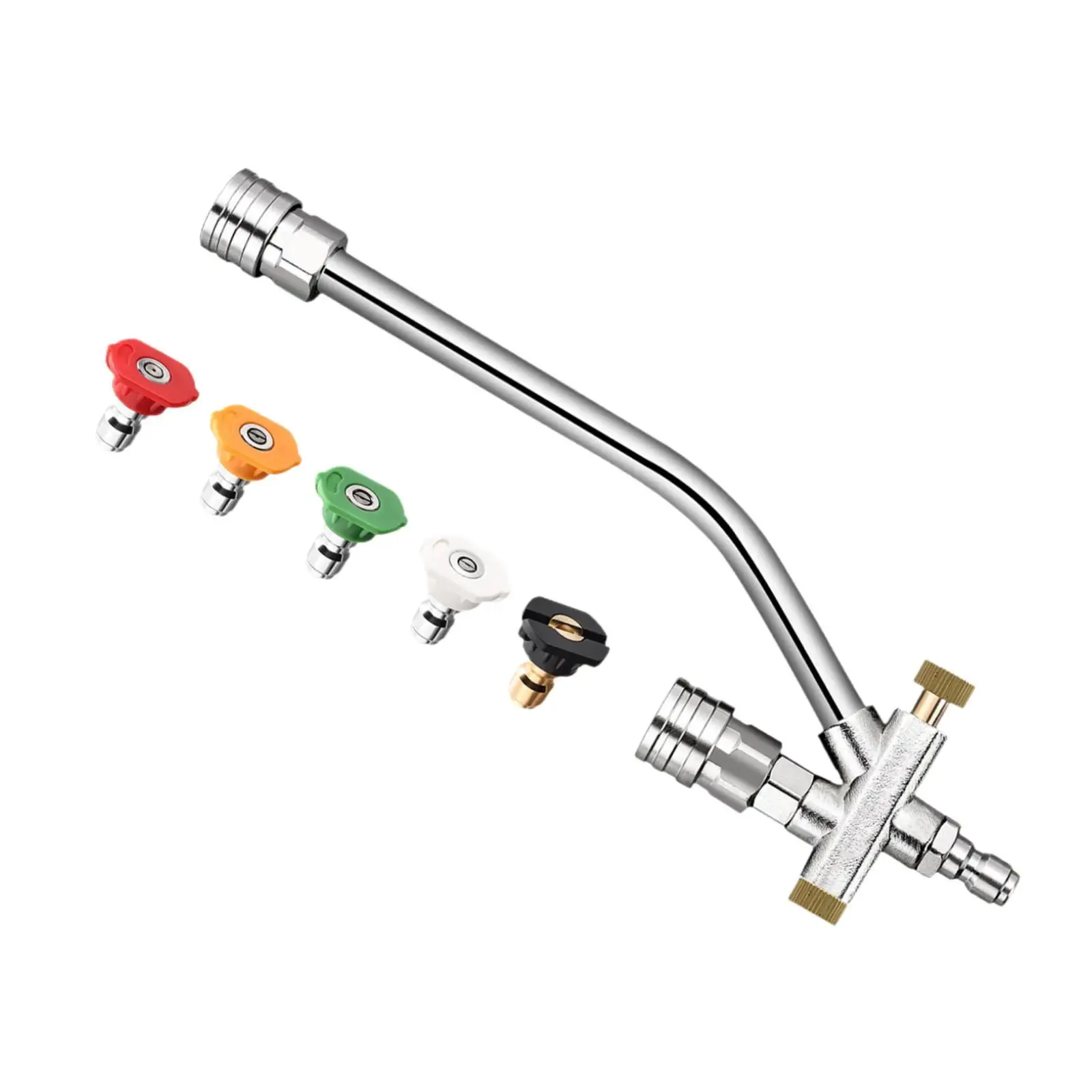 

Pressure Washer Double Tip Attachment Household Cleaning Tool for Gardening Watering Garden Plants Home Cleaning Car Washing