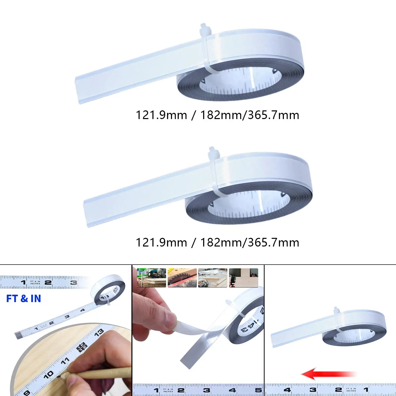 Self Sticky Measuring Tape Imperial Scale Versatile Accurate Measuring Tool