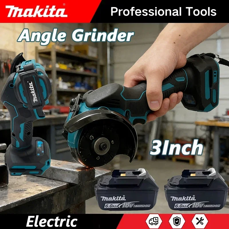 

Makita Cordless Angle Grinder 3 Inch Angle Grinder Cordless 3 Inch Electirc CUT OFF Tool Cutting Circular Saw Power Tool
