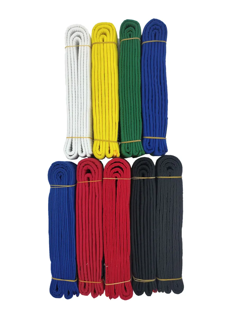 Belts Taekwondo Karate Judo Aikido Kendo 4cm Width Student Test Kids Polyester Cotton White Yellow Green Blue Red Black