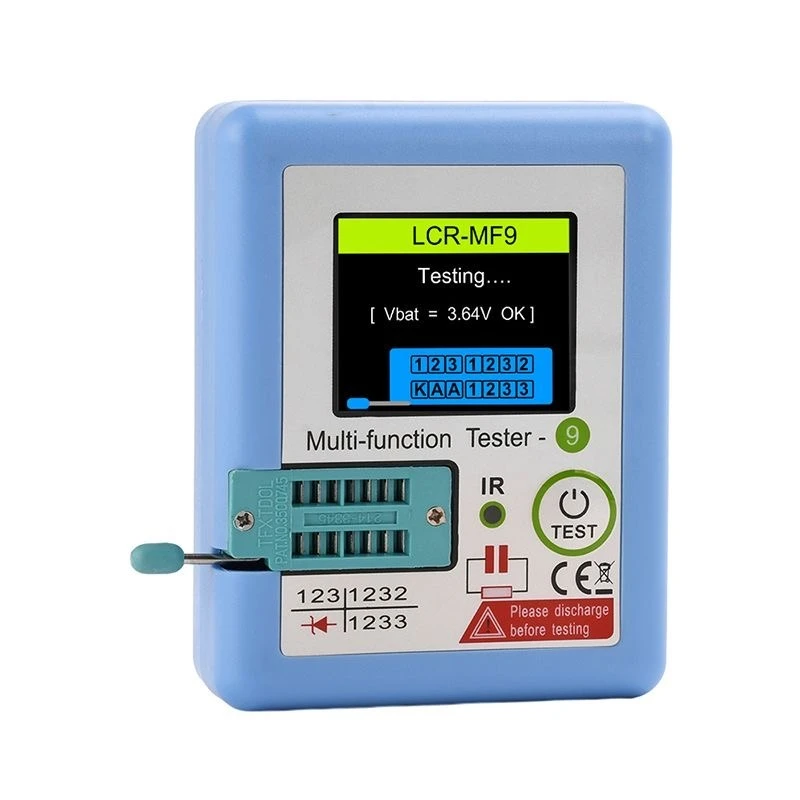 MF9 TFT 1.8-inch color screen high-precision multi-function transistor tester high battery life rechargeable automatic shutdown