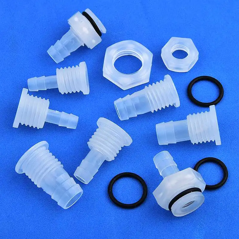 M12~M16 To 6~12mm  Pagoda Direct Connector Half Through Board Straight Through Joint Aquarium Fish Tank Water Pipe Hose Adapter