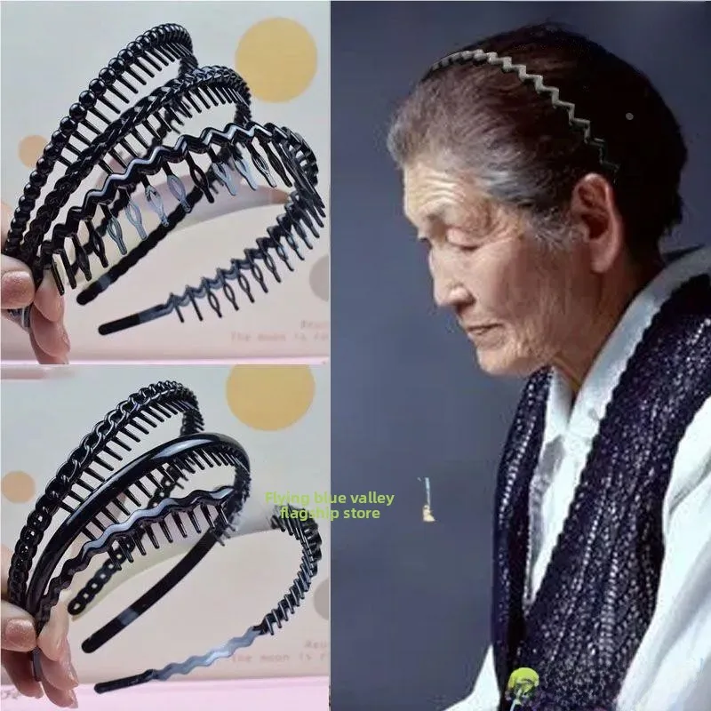 

Ele Bla Wave Hair Clip for ly ort Hair No Headache Sli Hair Accory for Waing Face And Ba Head