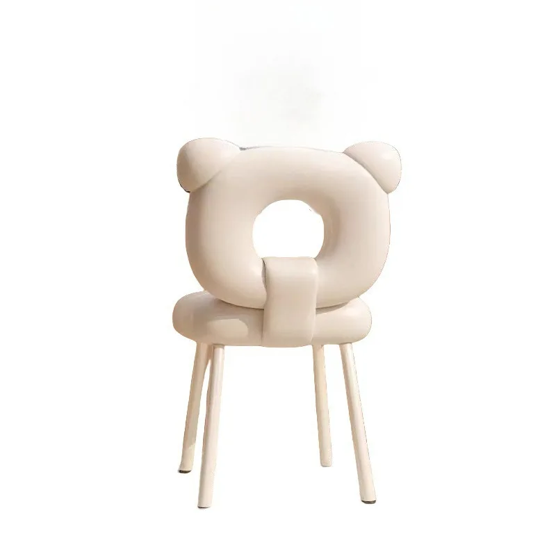 

Internet celebrity cream makeup girls bedroom dresser chair, simple backrest light luxury home stool manicure chair