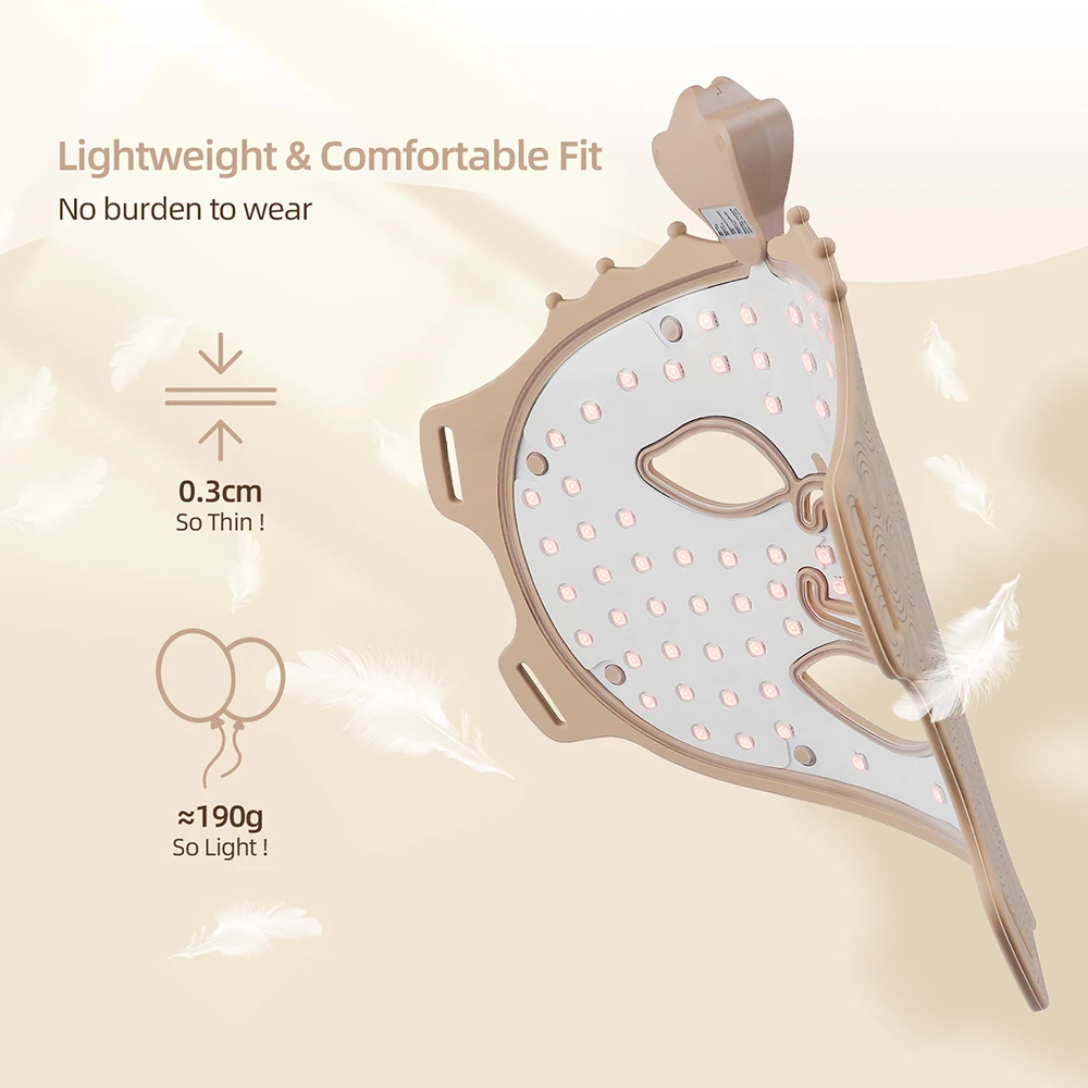 7 色のシリコーン LED マスク顔フォトン肌の若返り柔軟なソフトフェイシャル美容マスクスキンケア修復肌の美白