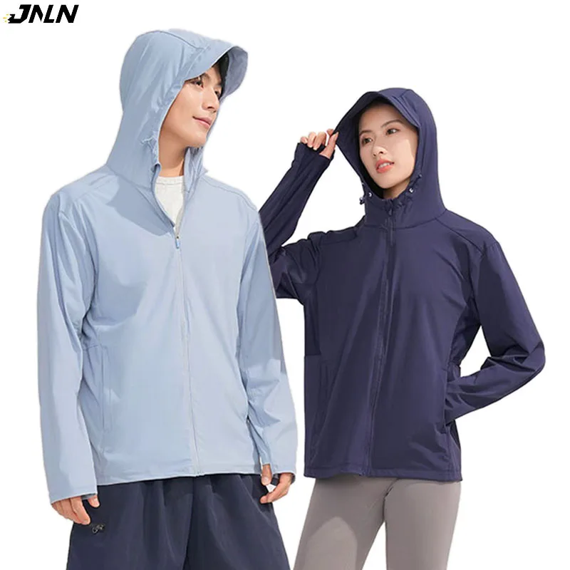

JNLN мужские и женские походные куртки, летняя защита от солнца, быстросохнущее пальто унисекс, уличная одежда для кемпинга, треккинга, скалолазания, эластичная одежда