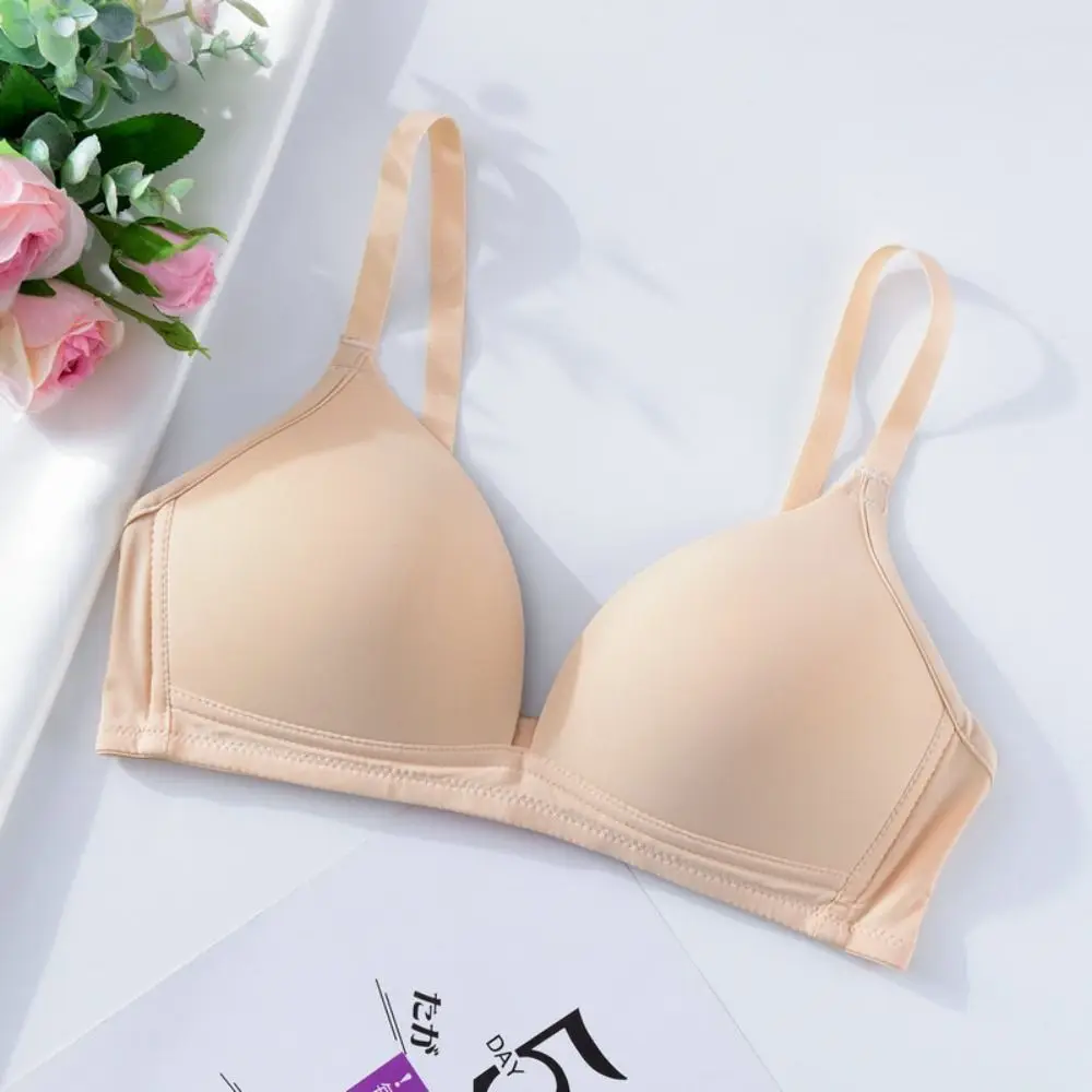 Women Bra Seamless Push Up Tops Sexy Underwear Wireless AB Cup Bras Comfort Lingerie Solid Color Fashion Female Gather Bralette