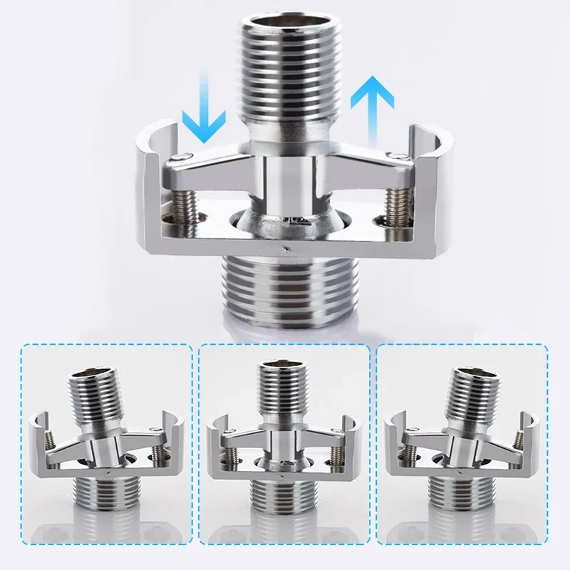 40 Degree Adjustable Wall Mounted Faucet Copper Angled Curved Foot Eccentric Screw Corner for Adjust Angle Of Intake Pipe