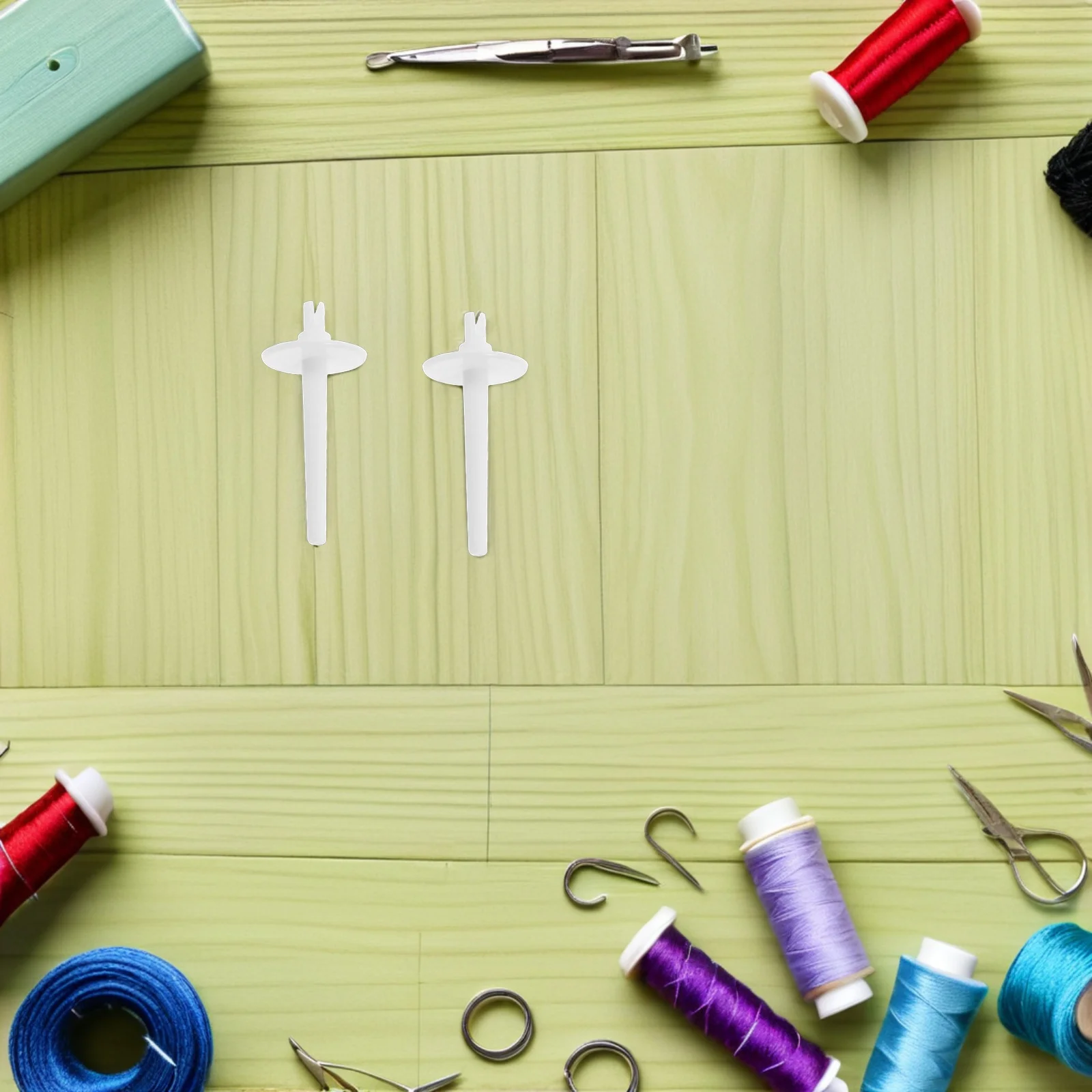 10Pcs Sewing Machine Auxiliary Spool Pin - Precision Fit Thread Spool Holder - Replacement Plastic Spindle for Home Sewing