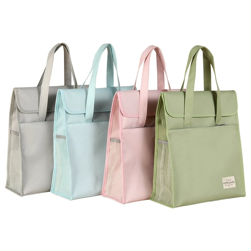 Multi Color Tutorial Bags School Tote Bag A4 Student Book Pouches Waterproof Oxford Bag For School