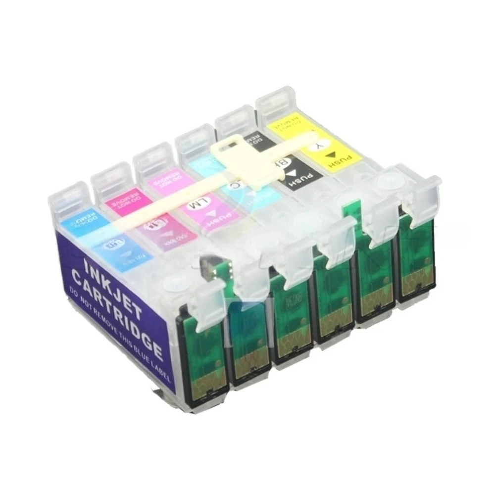 T0791-T0796 CISS Ink Cartridges For Epson Stylus Photo 1400 1500W P50 Artisan 1430 PX650 px660 PX660 700W 710W 720WD