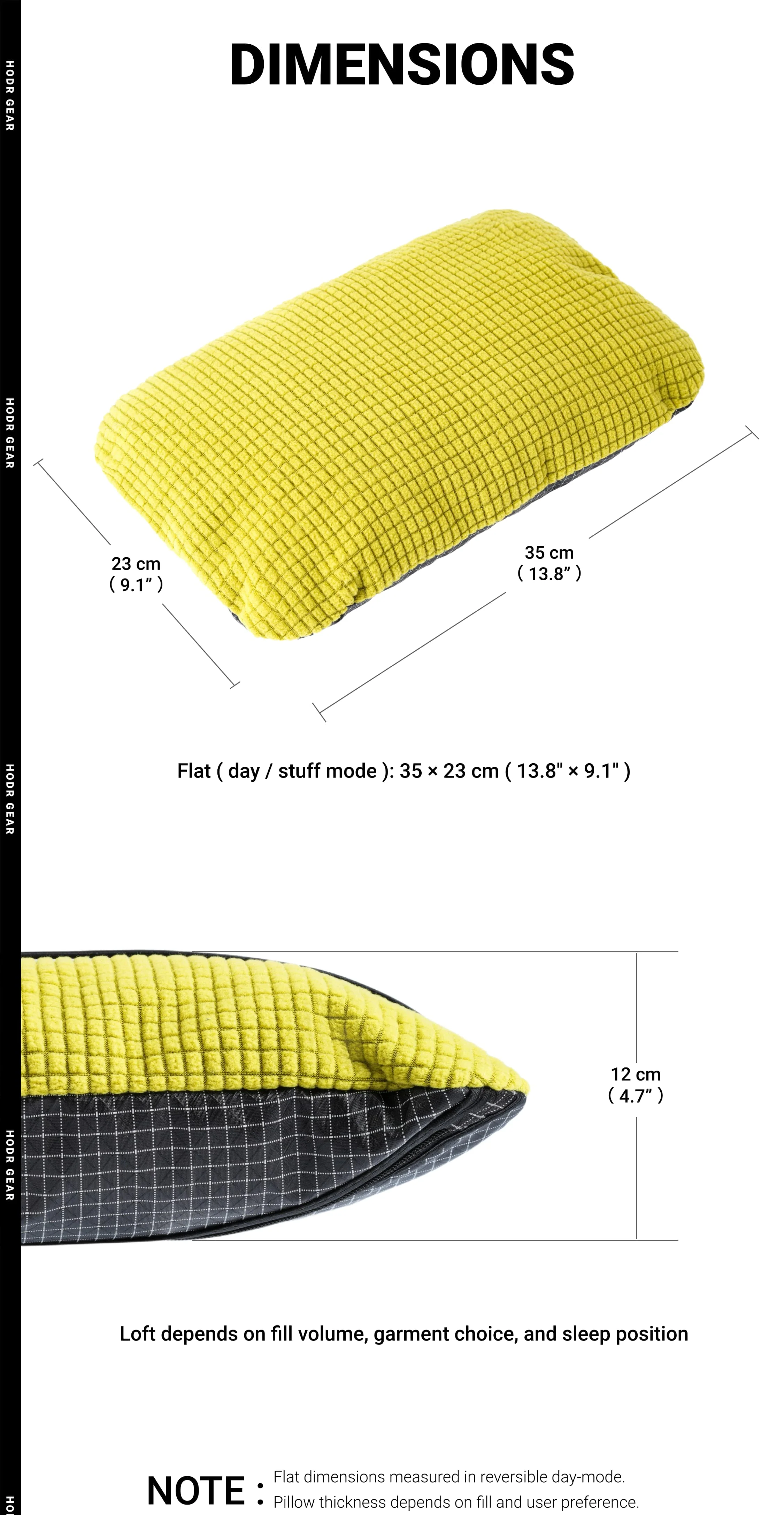 [HODR GEAR] 2-in-1 Packbeutel & Kopfkissen aus UHMWPE, Multifunktionale Outdoor-Kopfstütze, 53g Ultraleicht für Wanderer und Camper – Detail 10