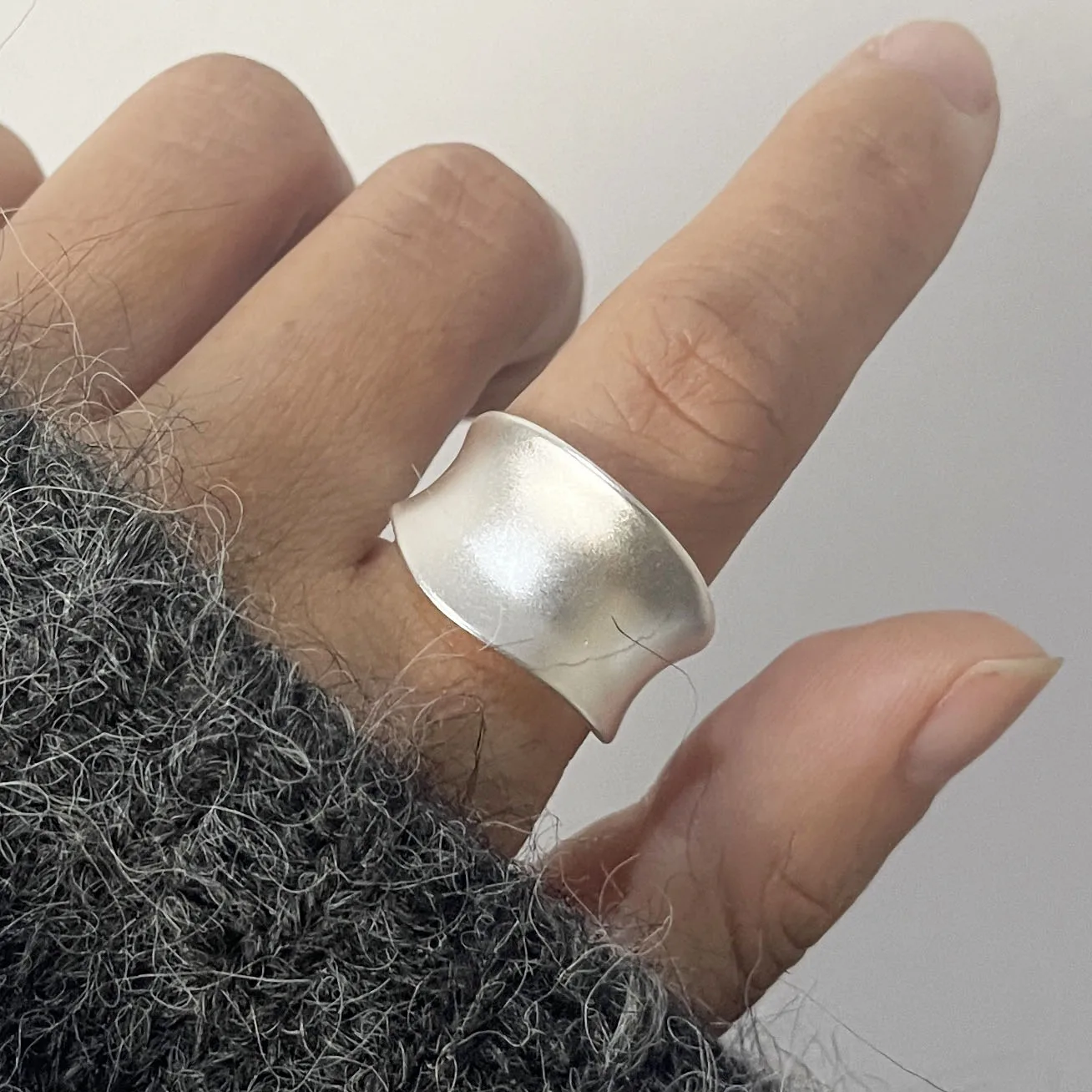 Women's 925 Sterling Silver Minimalist Handmade Ring Set