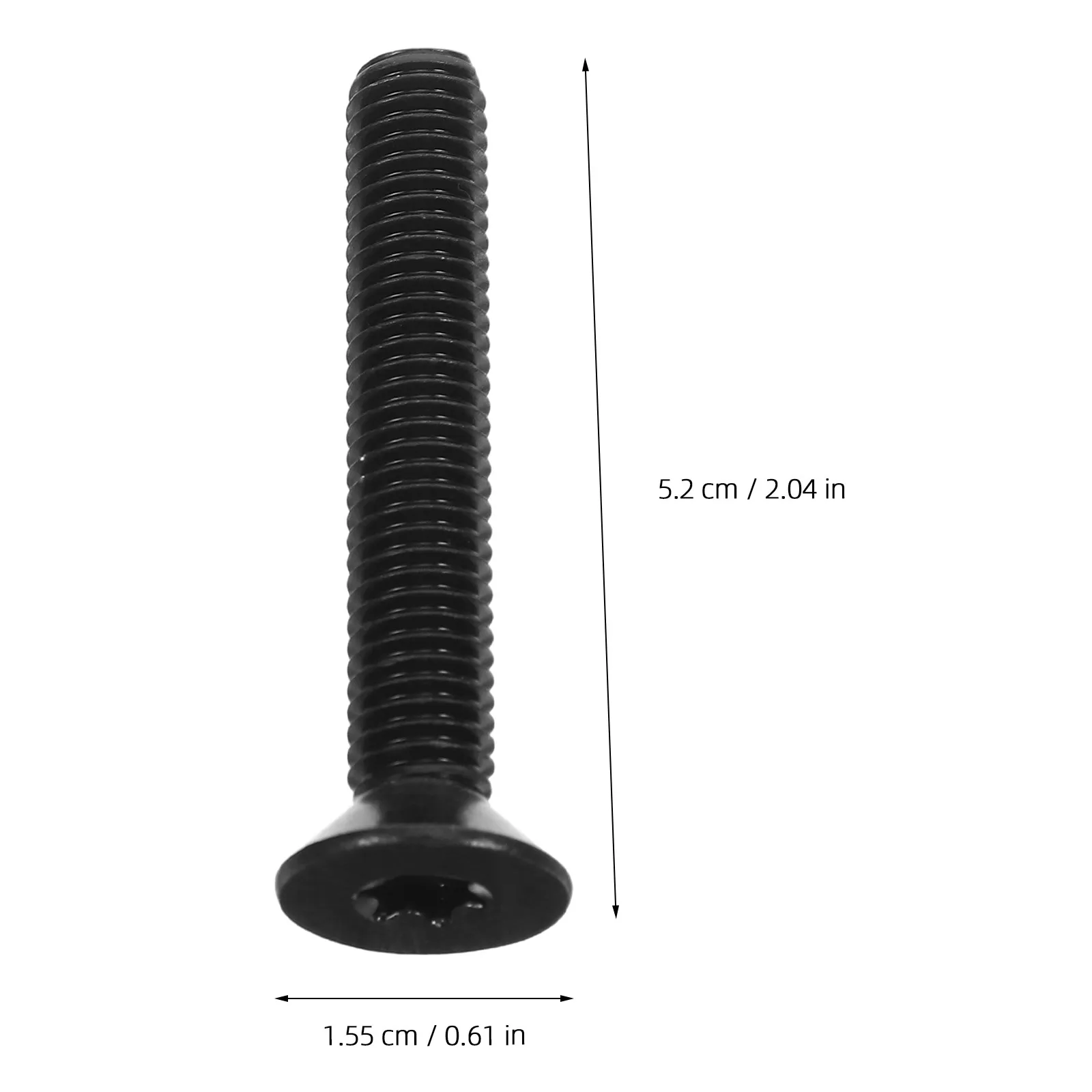 10Pcs Black Stainless Steel Countersunk Tamper Resistant Flat Head Screws Flush Mount Vandal Resistant Security Fasteners