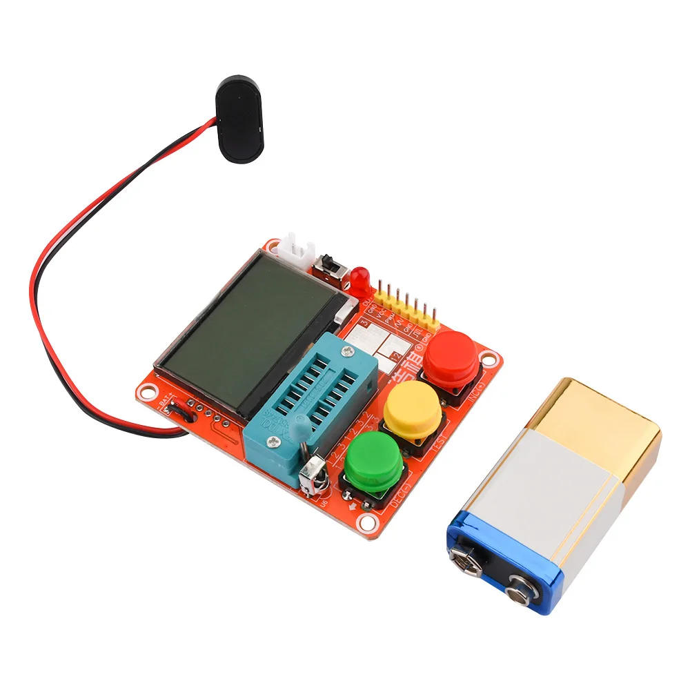 LCR Transistor Tester Diode Voltage Frequency LCR Meter Resistance Capacitance Inductance Tester 12864 LCD Graphic Display