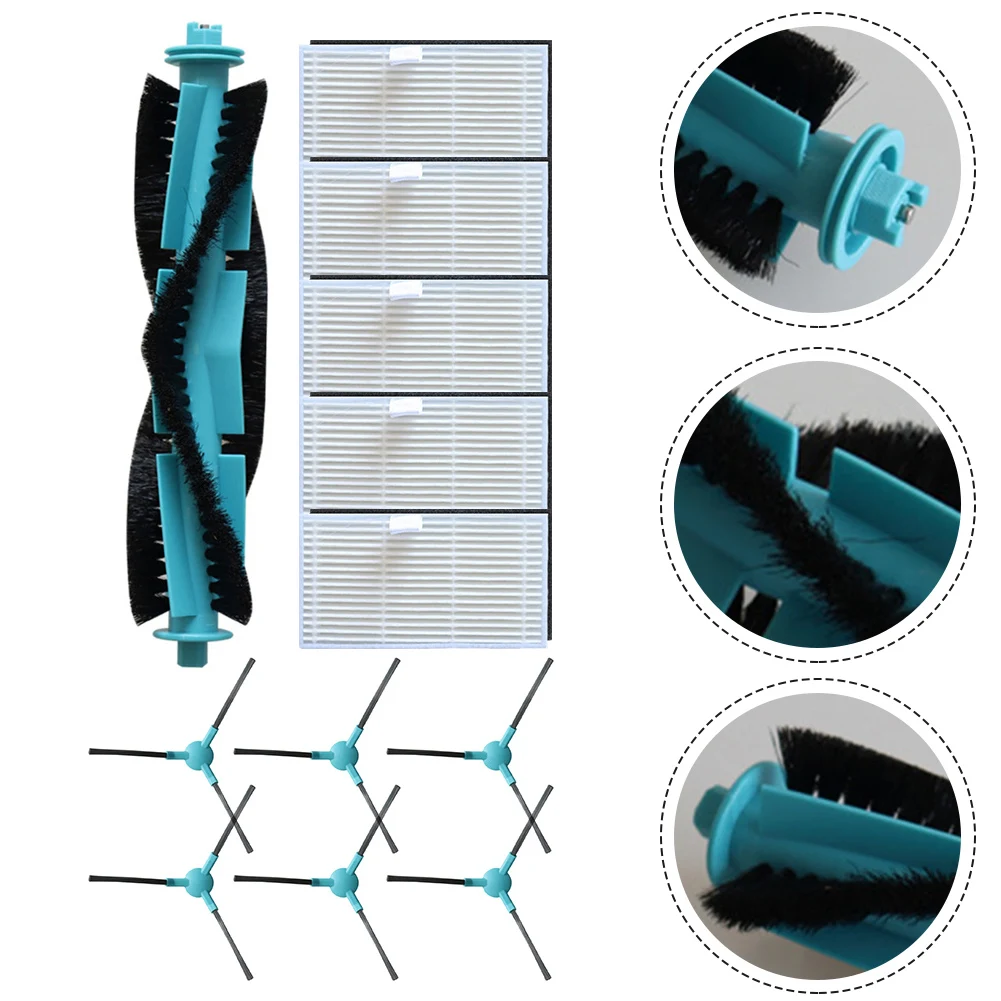 

1set Main Side Brush Filter For Ultenic For T20Pro For-Ultenic For T10Lite For-Honor For Choice S3/S3Plus/R3/R3Plus Vacuum Parts