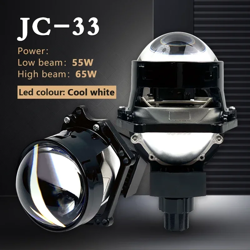 

JC-33 new 2.5-inch LED headlights with 130W dual cup lens and super dual LED projection lens, suitable for General Motors