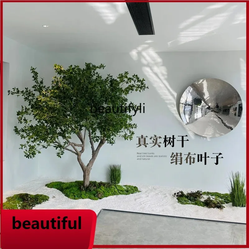 

F132 Simulation Tree Large Imitative Tree Indoor Decorative on-the-Ground Green Plant Window Landscaping Nordic Fake Trees