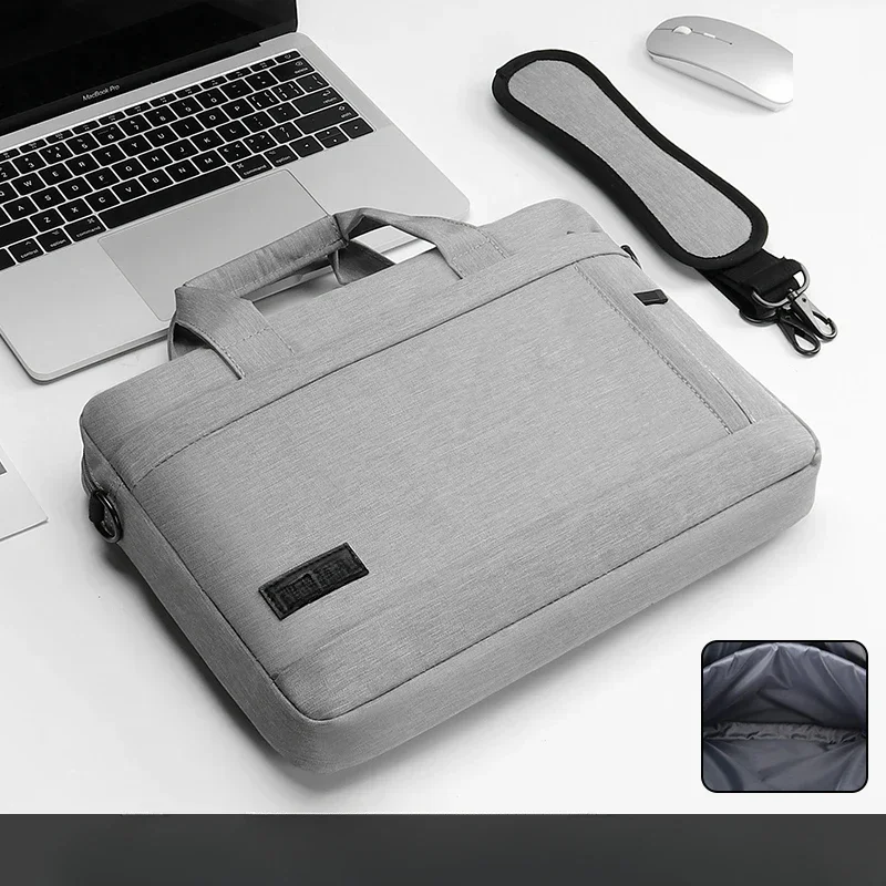 

Laptop bag Sleeve Case Shoulder handBag For M1 M2 14 15 15.6 17 inch Macbook Air Pro 13.3 Asus Dell Notebook Briefcases