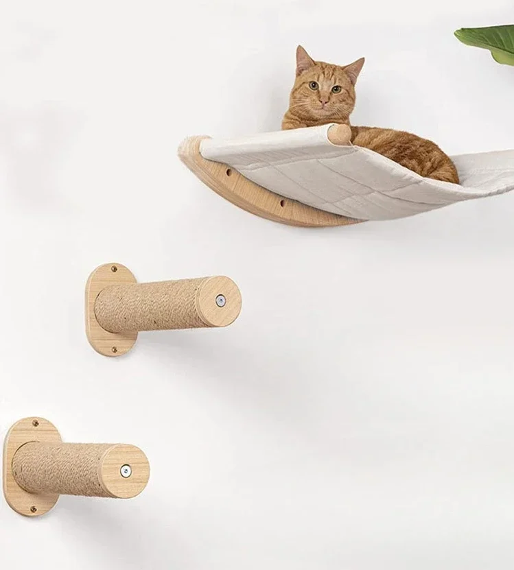 

Настенная гусеничная кровать для кошек, гнездо для прыжков, доска для захвата, сизалевая когтеточка для кошек, аксессуары, аксессуары