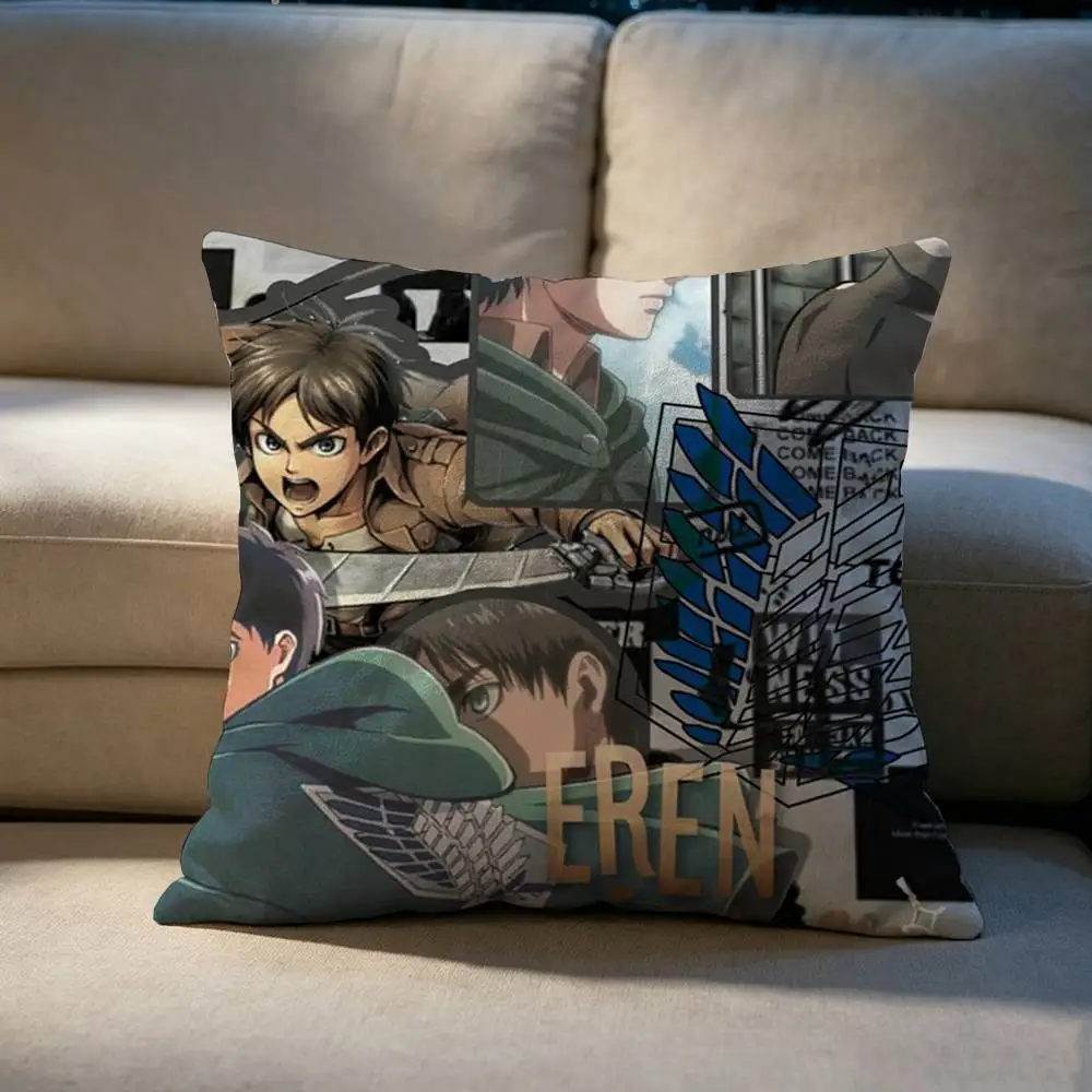 Hot Anime Attack on Titan  Pillow cover gift High definition digital printing,Surprise  vivid pattern Household.