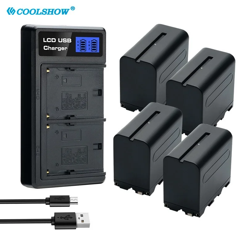 7800mAh Batterij NP-F970 voor Sony CCD-TRV58 CCD-TRV51 CCD-TR3300 HDR-AX2000 DSR-PD150 NP-F960 NP F750 F970 Camera Batterijen