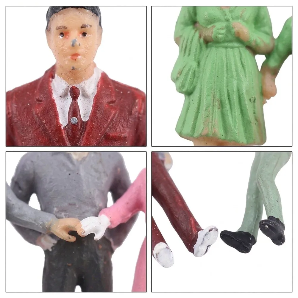 100PCS for mini Person Figures 1 50 1 75 1 100 Scale for Sand Table Model Scene Matching ABS Craft for Educational Displays