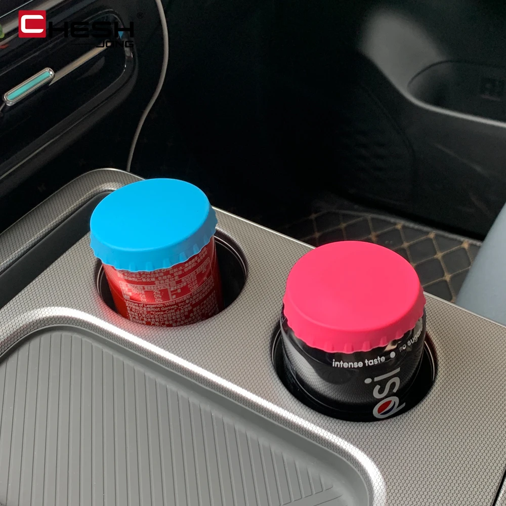 Car Filling Coke Juice Cans Silicone Sleeve Lid Leak Proof Foreign Body Silicone Lid Washable Reusable Preservation Lid Seal Cap